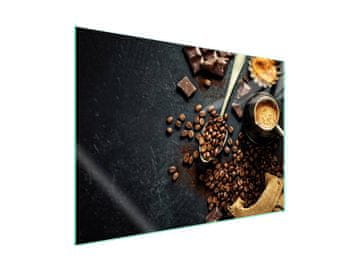 shumee Steklena zaščita za kuhalno ploščo 70x52 Coffee
