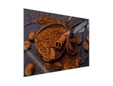 shumee Steklena zaščita za kuhalno ploščo 70x52 Coffee