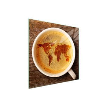 shumee Steklena zaščita za kuhalno ploščo 50x52 Coffee