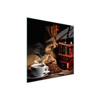 shumee Steklena zaščita za kuhalno ploščo 50x52 Coffee