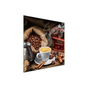 shumee Steklena zaščita za kuhalno ploščo 50x52 Coffee