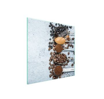 shumee Steklena zaščita za kuhalno ploščo 50x52 Coffee