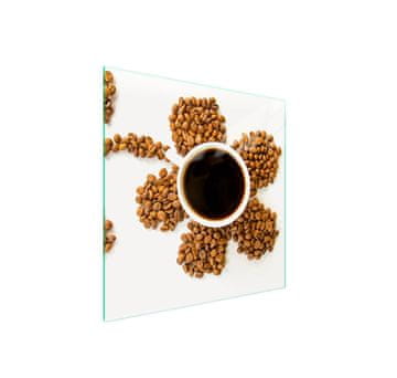 shumee Steklena zaščita za kuhalno ploščo 50x52 Coffee