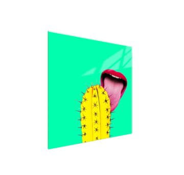 shumee Steklena zaščita za kuhalno ploščo 50x52 Cactus