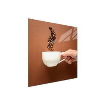 shumee Steklena zaščita za kuhalno ploščo 50x52 Coffee