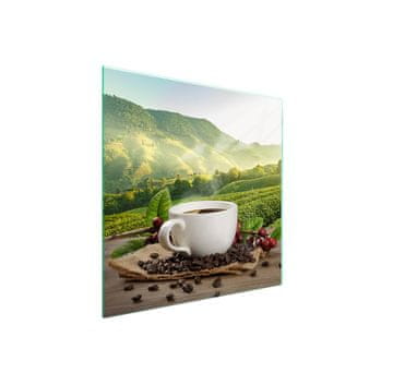 shumee Steklena zaščita za kuhalno ploščo 50x52 Coffee
