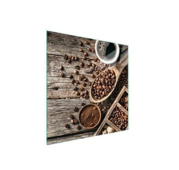 shumee Steklena zaščita za kuhalno ploščo 50x52 Coffee