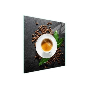 shumee Steklena zaščita za kuhalno ploščo 50x52 Coffee