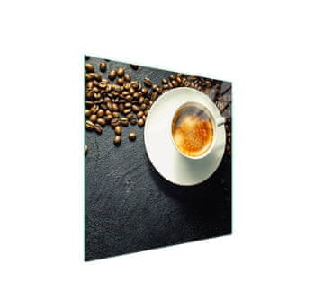 shumee Steklena zaščita za kuhalno ploščo 50x52 Coffee