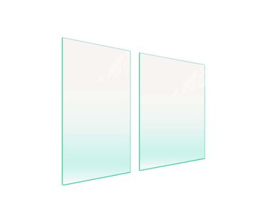 shumee Steklena deska za rezanje 40+60x52 prozorna 7v1