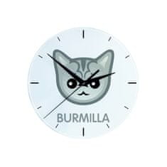 Artdog Burmilla - MDF ura z grafiko in napisom Art-Dog