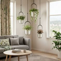 Home Viseči sadilnik AERA HANG, recikliran, bež, 17,9 cm
