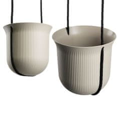 Home Viseči sadilnik AERA HANG, recikliran, bež, 17,9 cm