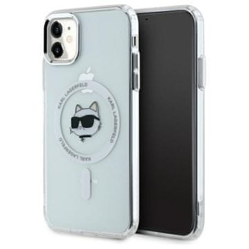 Karl Lagerfeld Ovitek Karl Lagerfeld MagSafe za iPhone 11, bel