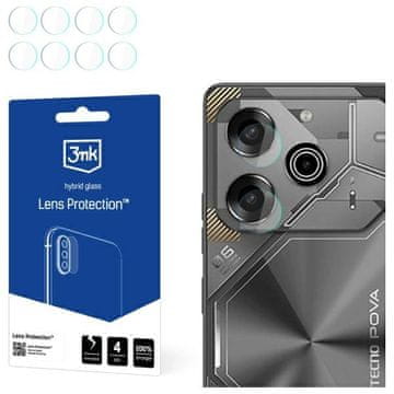 3MK Zaščita za lečo za Tecno Pova 6 Neo 3MK, 4 kosi