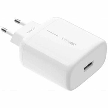 Oppo Oppo 65W SuperVOOC stenski polnilnik bele barve