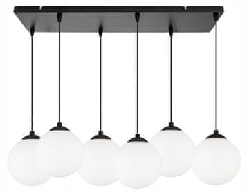shumee Stropna viseča svetilka, črna LED krogla, 15 cm