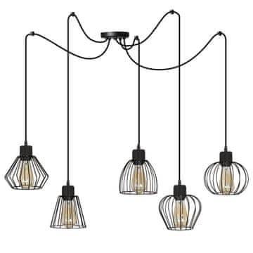 GH Viseča svetilka Pajek, različne barve, Loft LED