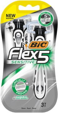 Bic Britvica BIC Flex 5 Sensitive, 1 paket - 3 kosi