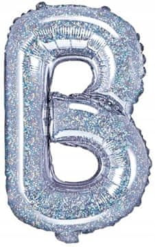Folija balon Črka "B" 35cm holografski 1 kos.