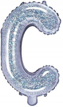 Folija balon Črka "C" 35cm holografski 1 kos.