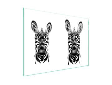shumee Zaščita za stekleno kuhalno ploščo 70x52 Zebra