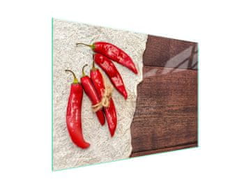 shumee Steklena zaščita za kuhalno ploščo 70x52 Chili