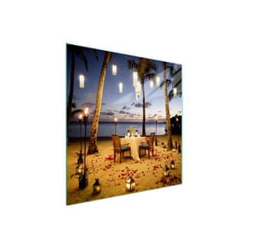 shumee Steklena zaščita za kuhalno ploščo 50x52 Beach
