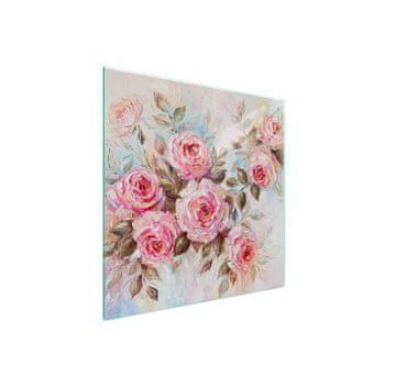 shumee Steklena zaščita za kuhalno ploščo 50x52 Roses