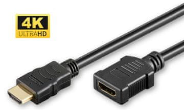 MicroConnect HDMI kabel A-A 0,5 m črne barve HDM191905FV2.0