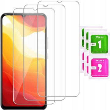 shumee 3x kaljeno steklo ZA Xiaomi Mi 10 lite 5G steklo | 3-PAKET