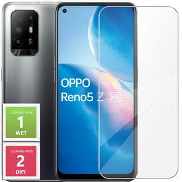 shumee Kaljeno steklo za Oppo Reno 5 Z 5G zaščitno steklo 9H 2.5D