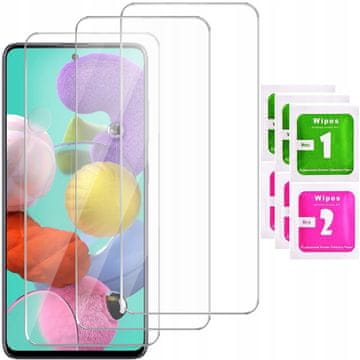 shumee 3x kaljeno steklo za Samsung Galaxy A71 Solid | 3-pakiranje
