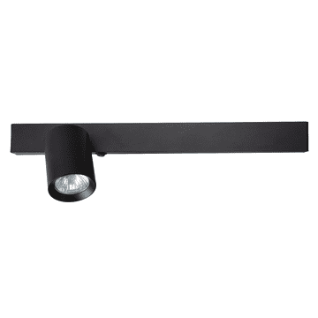 Ekolight Stenska svetilka z magnetom 9W+1XGU10 3000/4000K črna leva