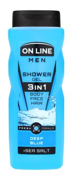 FORTE SWEEDEN Gel za prhanje On Line Men 3v1 temno moder za moške 410 ml