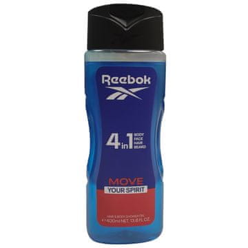 Reebok Reebok Move Your Spirit 4v1 gel za prhanje za moške 400 ml