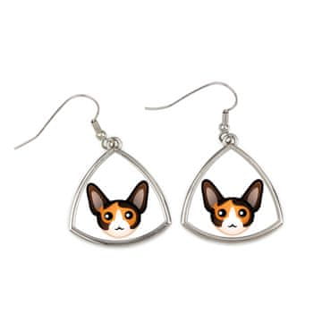 Artdog Cornish Rex - elegantni kovinski uhani kot darilo Art-Dog