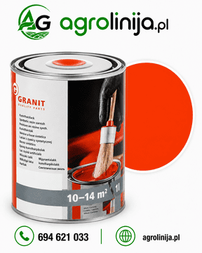 Granit Nopolux lak Manitou granitno rdeča visokosijajna barva 1L