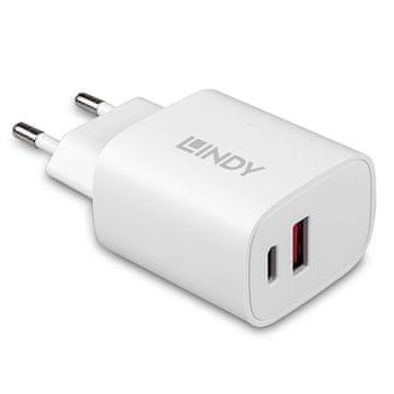 Lindy 73413 QC polnilnik univerzalni bel, hitro polnjenje