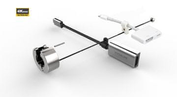 Vivolink Vivolink PROADRING10S HDMI kabelski adapter srebrne barve