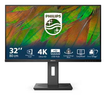 shumee Philips 32-palčni 4K UHD LCD-monitor 32B1N3800 črne barve