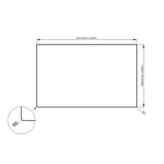 shumee HPL kopalniški pult za omarico 60 cm 61x45 cm črne mat barve (0190AF)