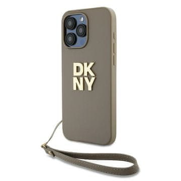 DKNY Ovitek za iPhone 15 Pro Max dkny z zapestnim paščkom, bež