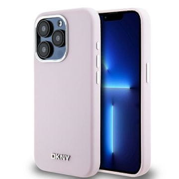 DKNY Silikonski ovitek MagSafe iz tekočega silikona za iPhone 15 Pro, roza