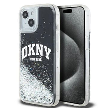 DKNY Ovitek za iPhone 15 dkny Liquid Glitter Big Logo črn