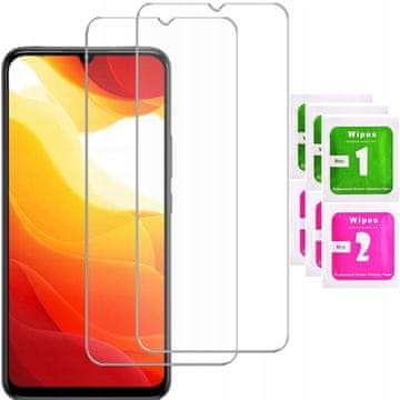 shumee 2x kaljeno steklo ZA Xiaomi Mi 10 lite 5G steklo | 2 kosa