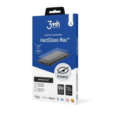 3MK Apple iPhone 12 Pro Max - 3mk HardGlass Max Privacy Black