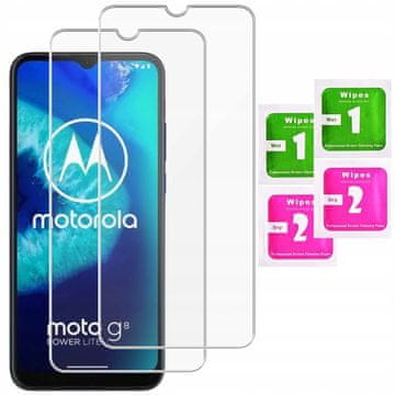 shumee 2x kaljeno steklo za Moto G8 Power Lite Glass 9H | 2 kosa