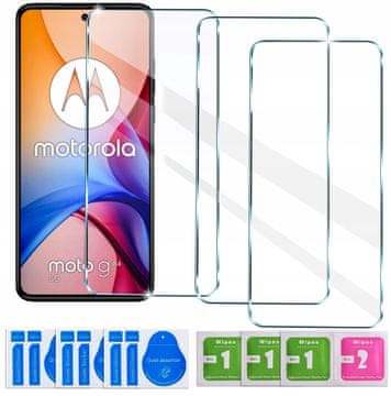 shumee 3x kaljeno steklo za Motorola Moto G84 5G komplet 3 kosov