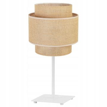 shumee Nočna namizna svetilka z boemskim senčnikom iz jute 20 CM